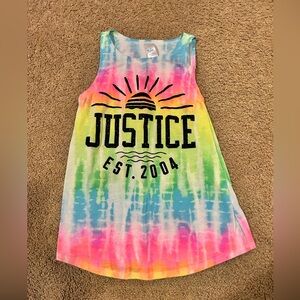 Justice Multicolor Tie-Dye Tank Top